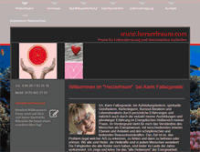 Tablet Screenshot of herzerlraum.com